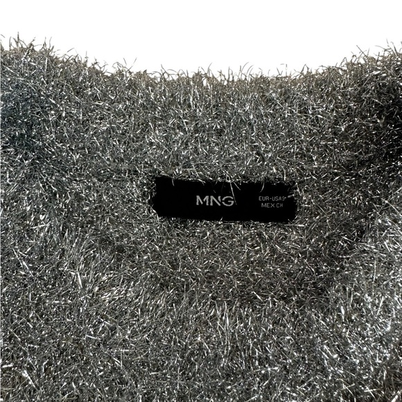 Mango Women's Crewneck Lurex Sweater Size Small - Picture 10 of 17